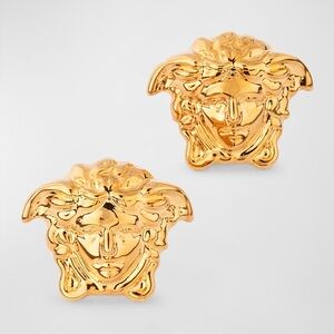 VERSACE MEDUSA HEAD STUD EARRINGS LARGE NEW IN BOX AUTHENTIC